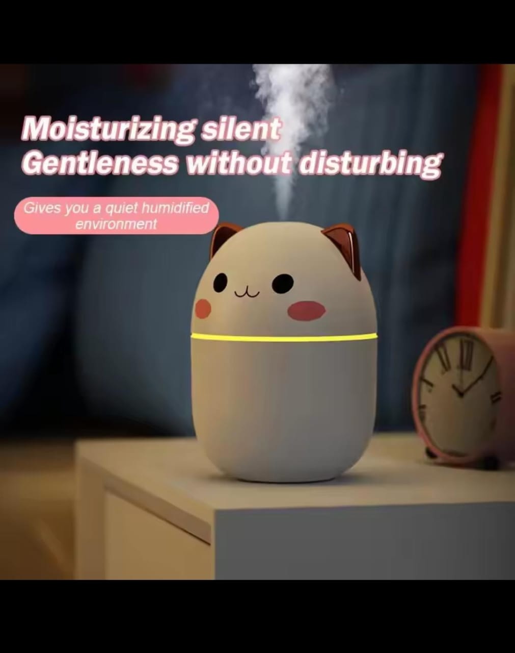 Cute Air Humidifier Mini Aromatherapy Humidifiers Diffusers Essential Oil Diffuser Home Carv ( 250ML) - Image 2 Cute Air Humidifier Mini Aromatherapy Humidifiers Diffusers Essential Oil Diffuser Home Carv ( 250ML)